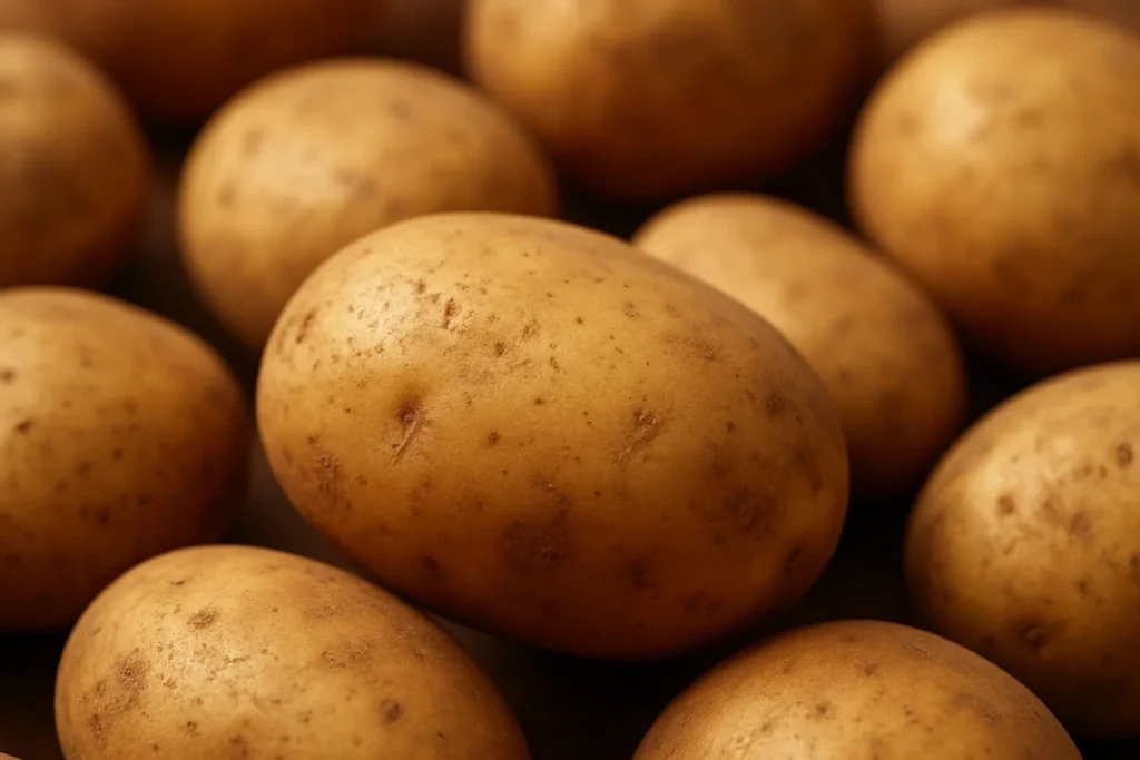 Immagine illustrativa generata con AI: Patate, dettaglio ravvicinato